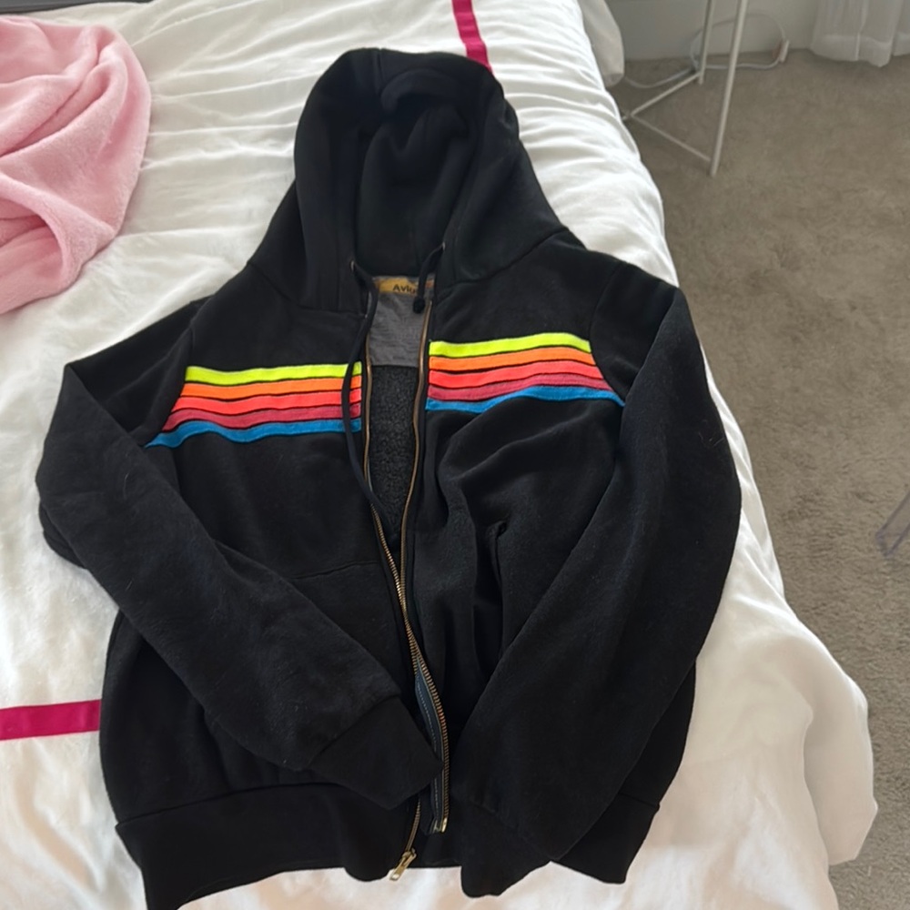 Aviator Nation black zip up